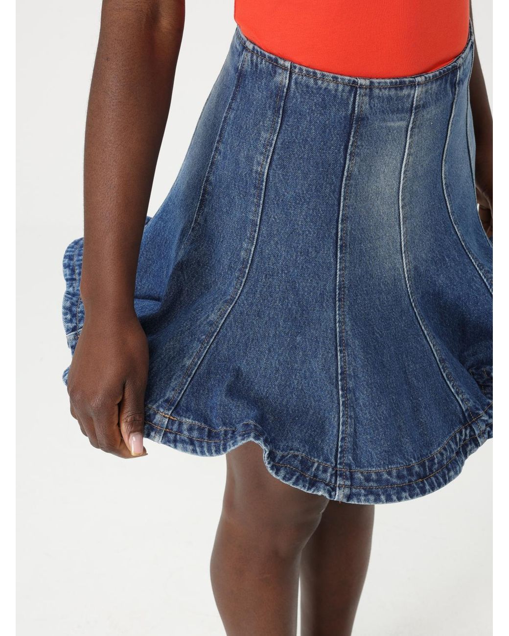 Falda Mujer MSGM de color Blue