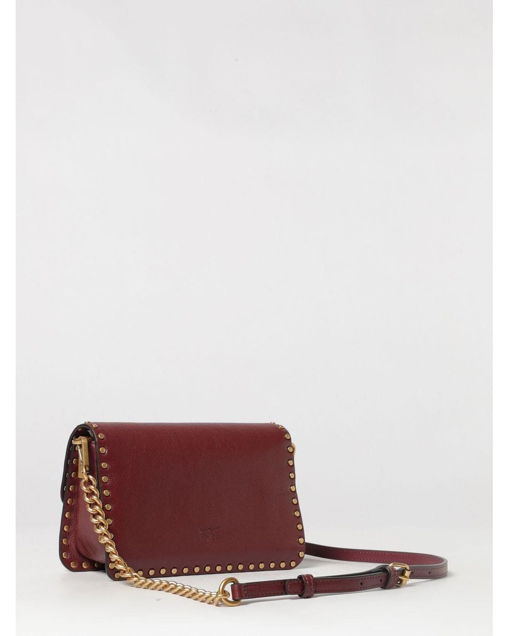 Pinko Purple Love One Slouchy Mini Bag