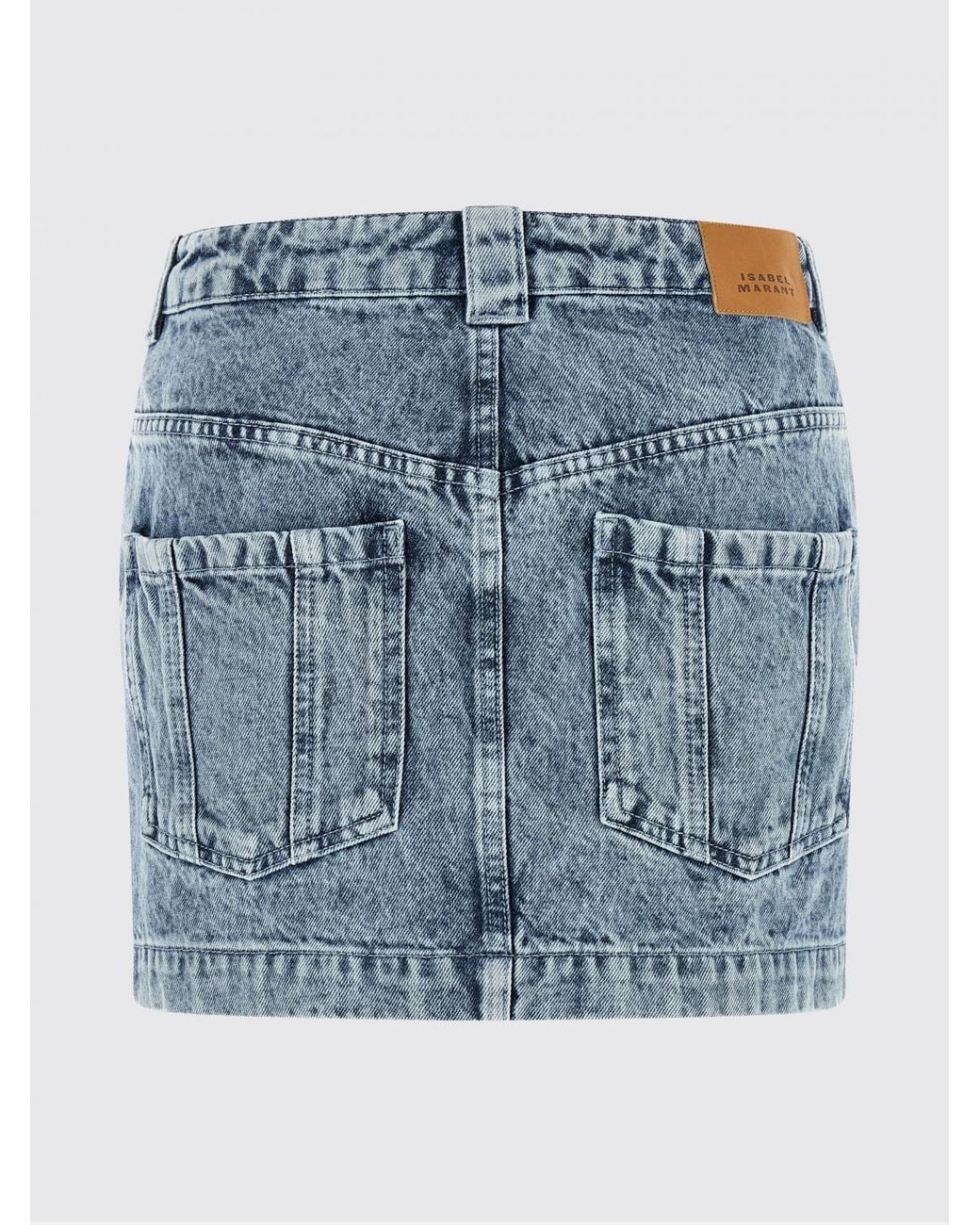 Isabel Marant Blue Denim Mini Skirt