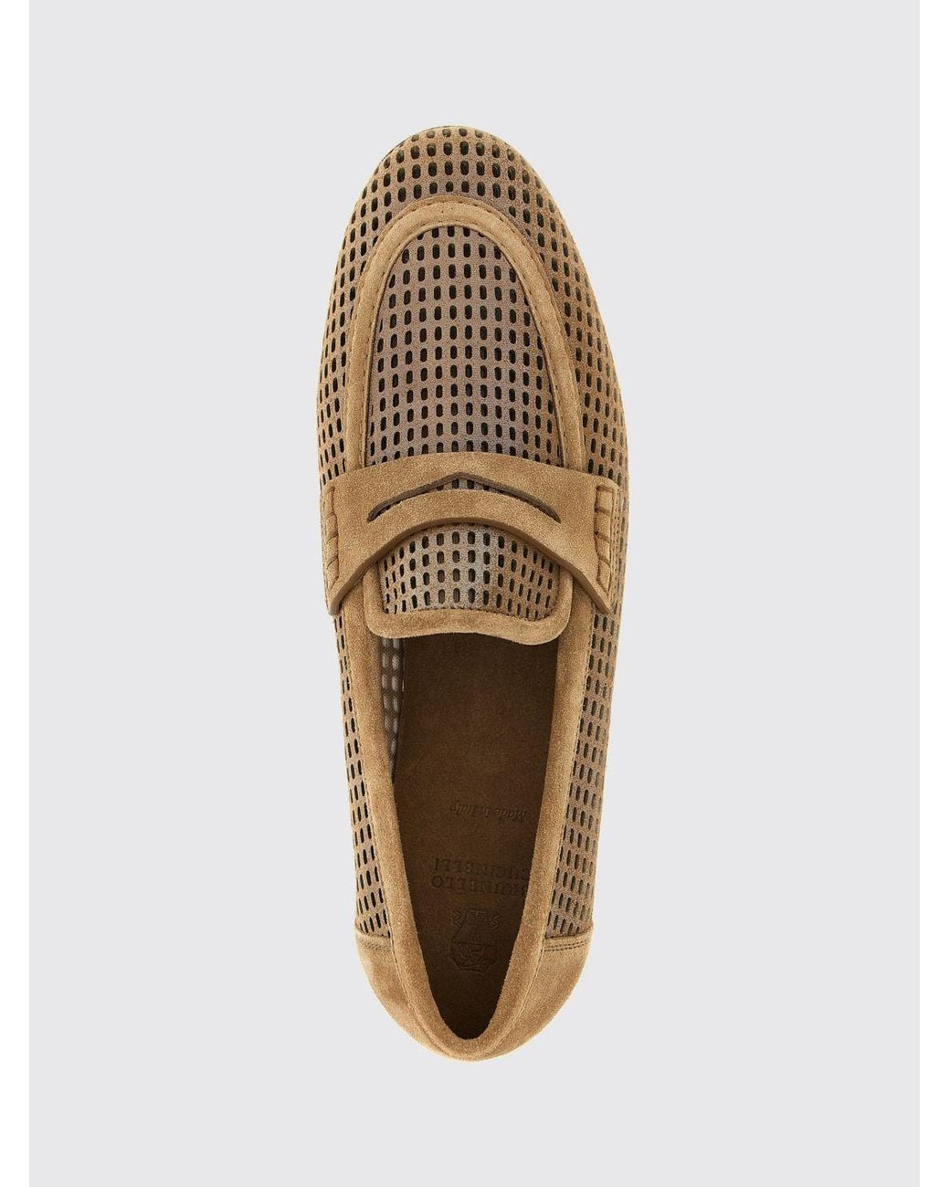 Brunello Cucinelli Multicolor Perforated Loafers