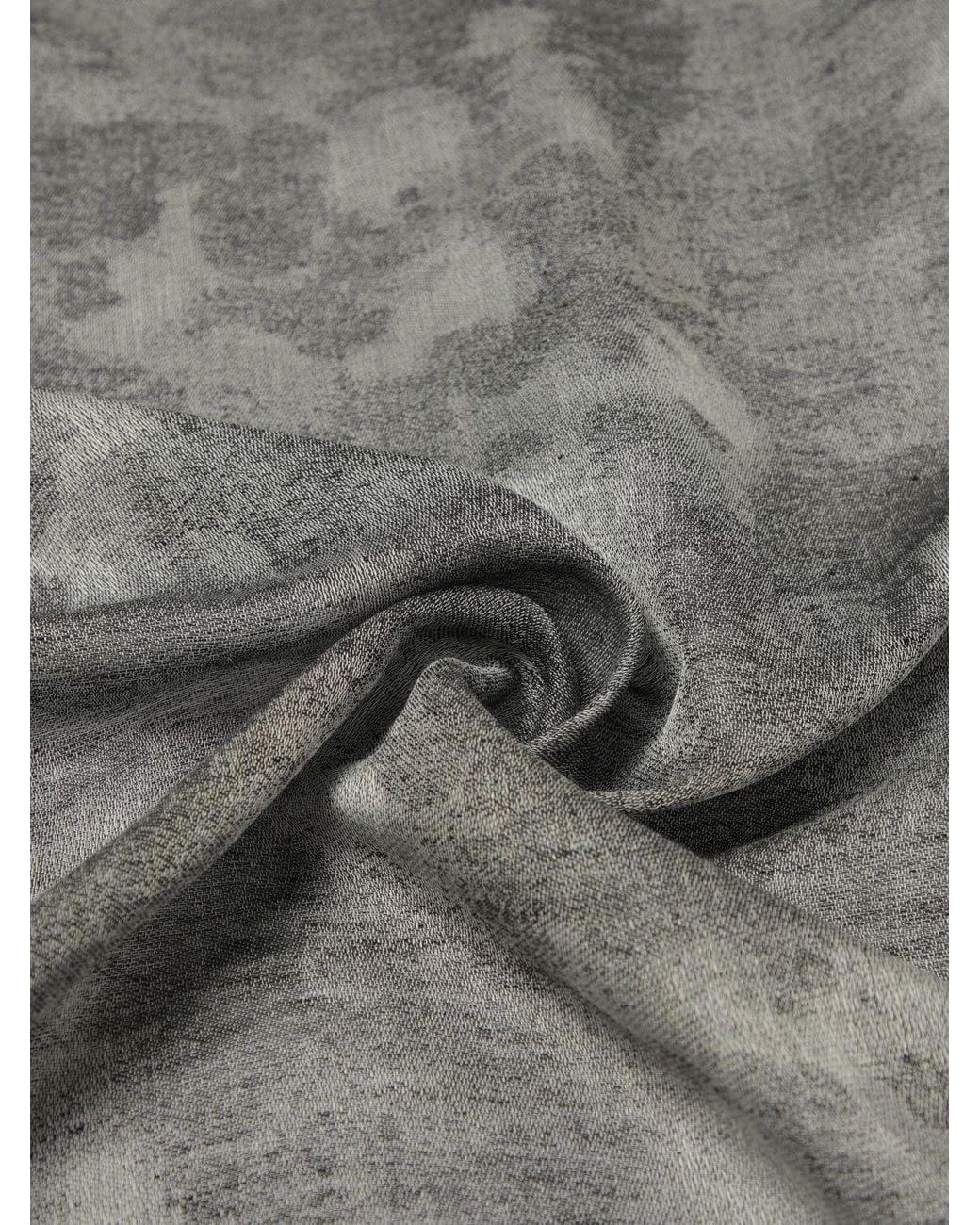 Emporio Armani Gray Linen Blend Stole