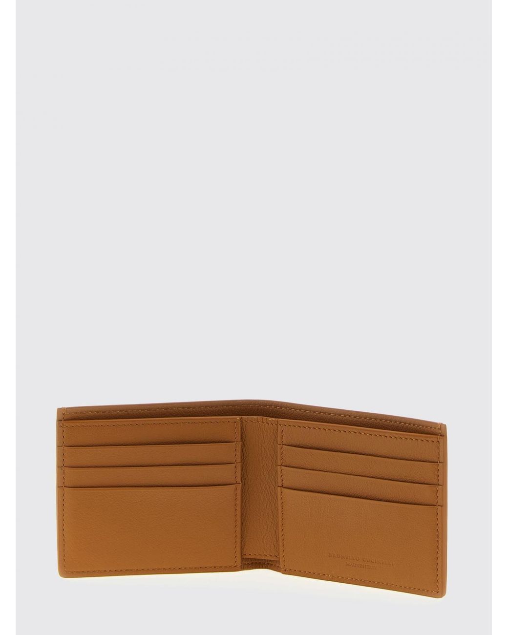 Brunello Cucinelli Brown Nubuck Wallet for men