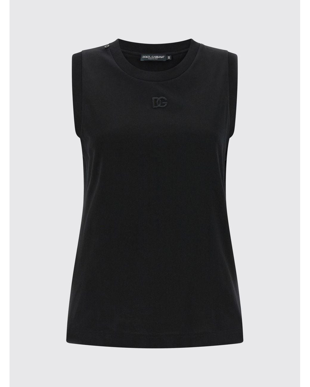 Dolce & Gabbana Black Dolce &Amp Gabbana Tank Top With Scarf