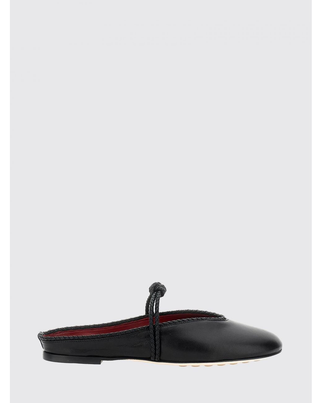 Bottega Veneta White Rosa Leather Mules