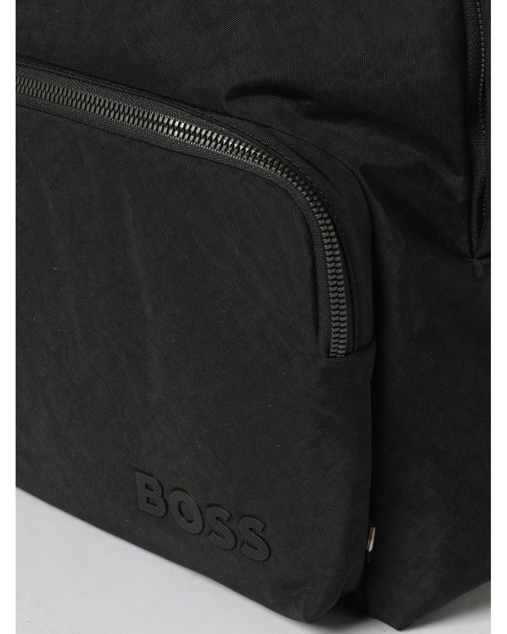 Boss Black Nylon Backpack for men