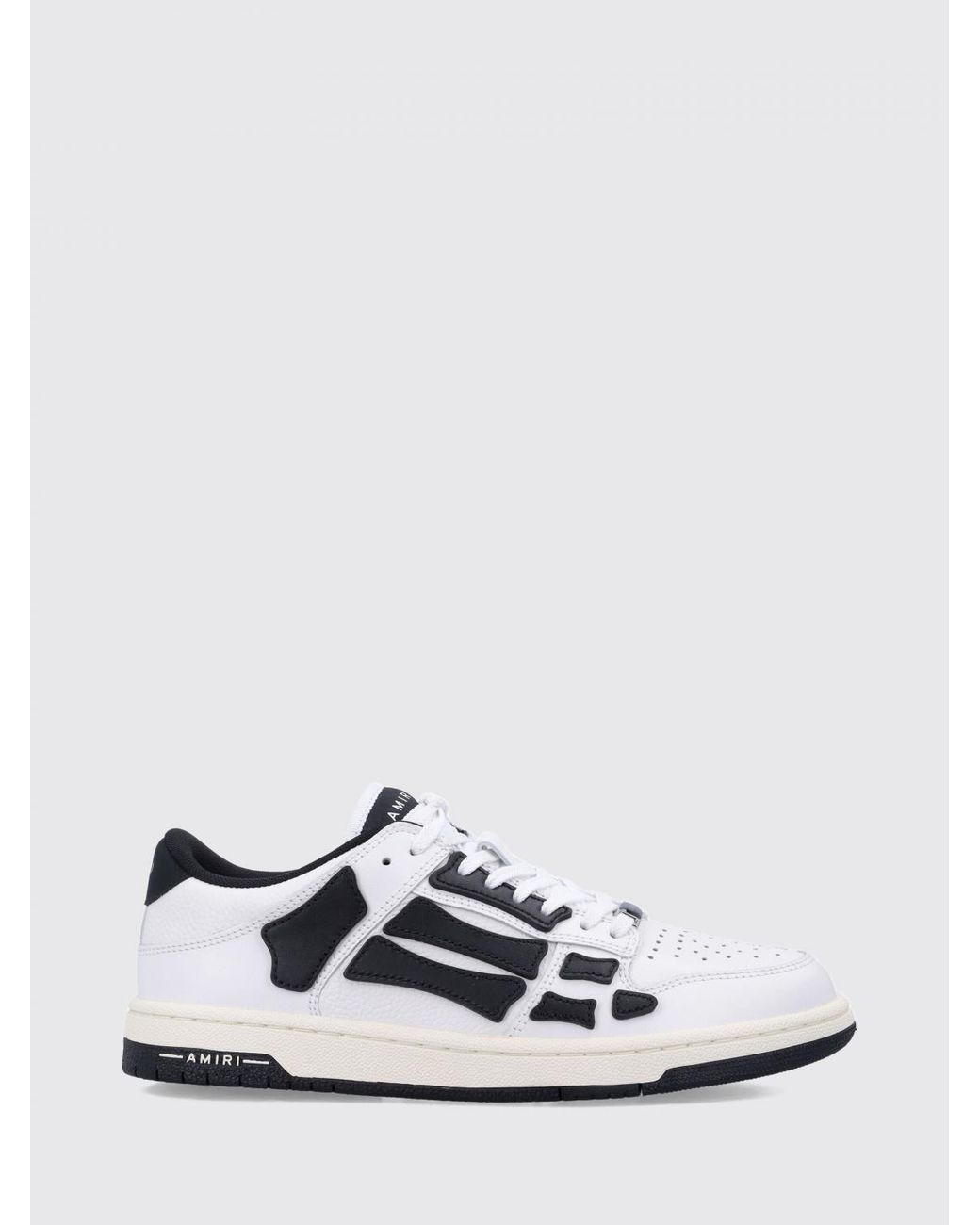 Amiri White Skel Bicolour Low-Top Trainers