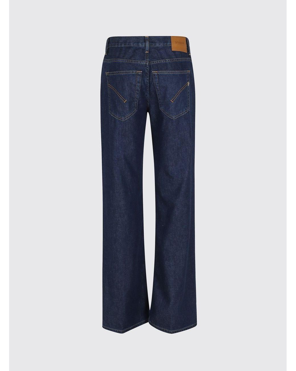 Dondup Blue Straight Denim Jeans