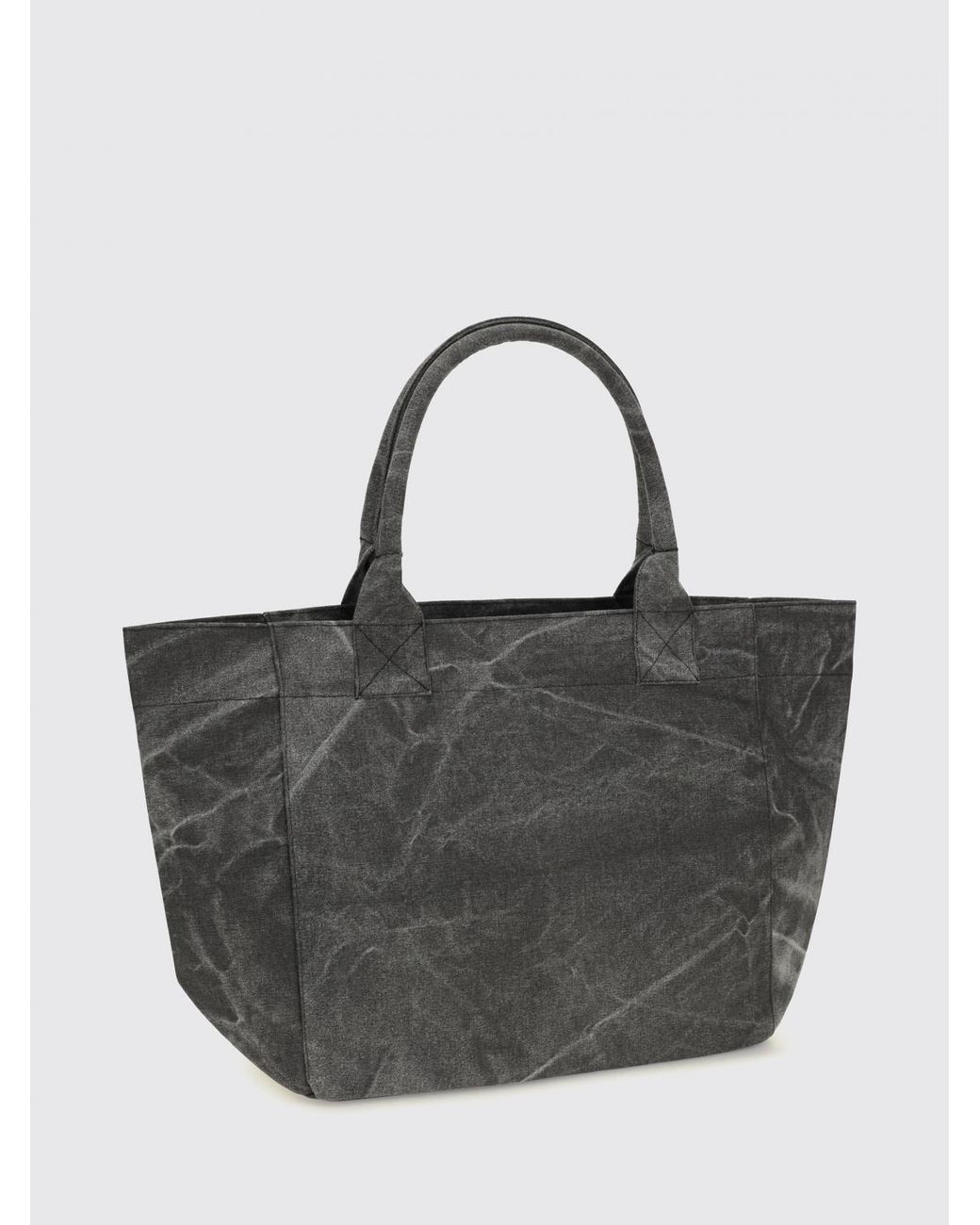Ganni Multicolor Medium Recycled Cotton Tote Bag With Floral Print
