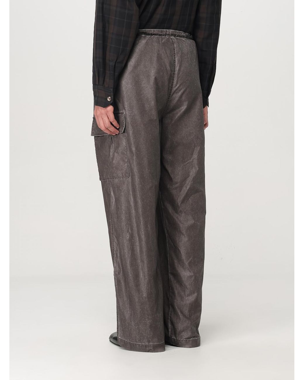 Our Legacy Gray Washed Cotton Relaxed Fit Pants for men