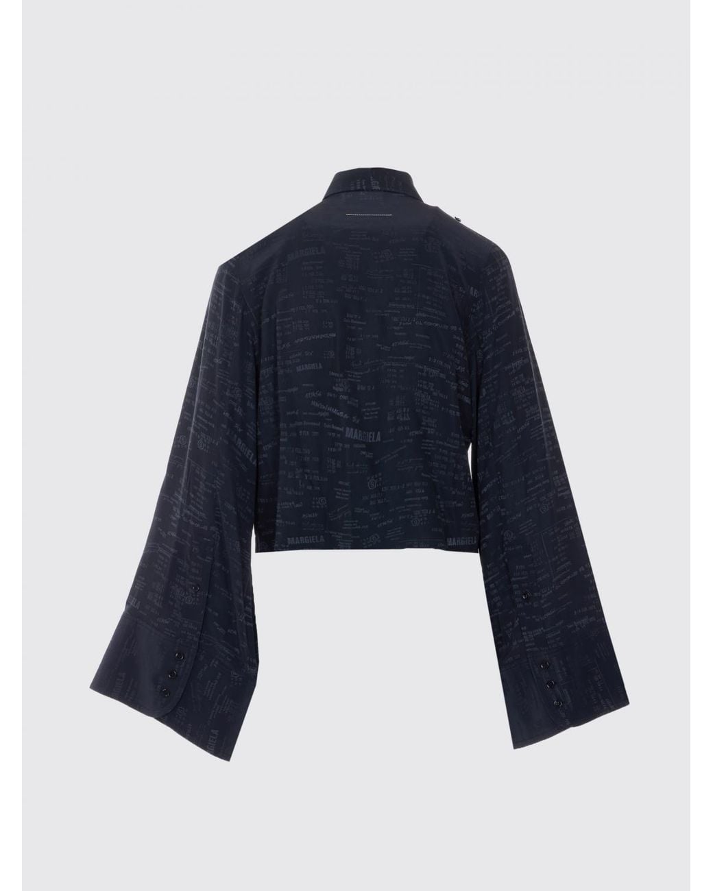 MM6 by Maison Margiela Blue Basic Viscose Blend Shirt