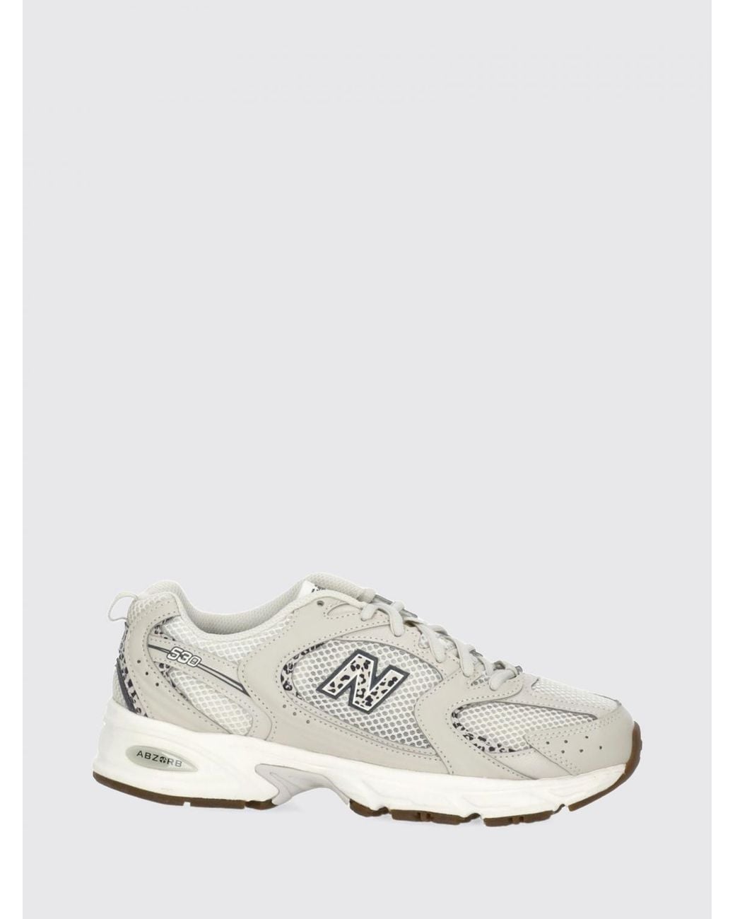New Balance White 530 Synthetic Leather And Mesh Sneakers With Abzorb Midsole for men