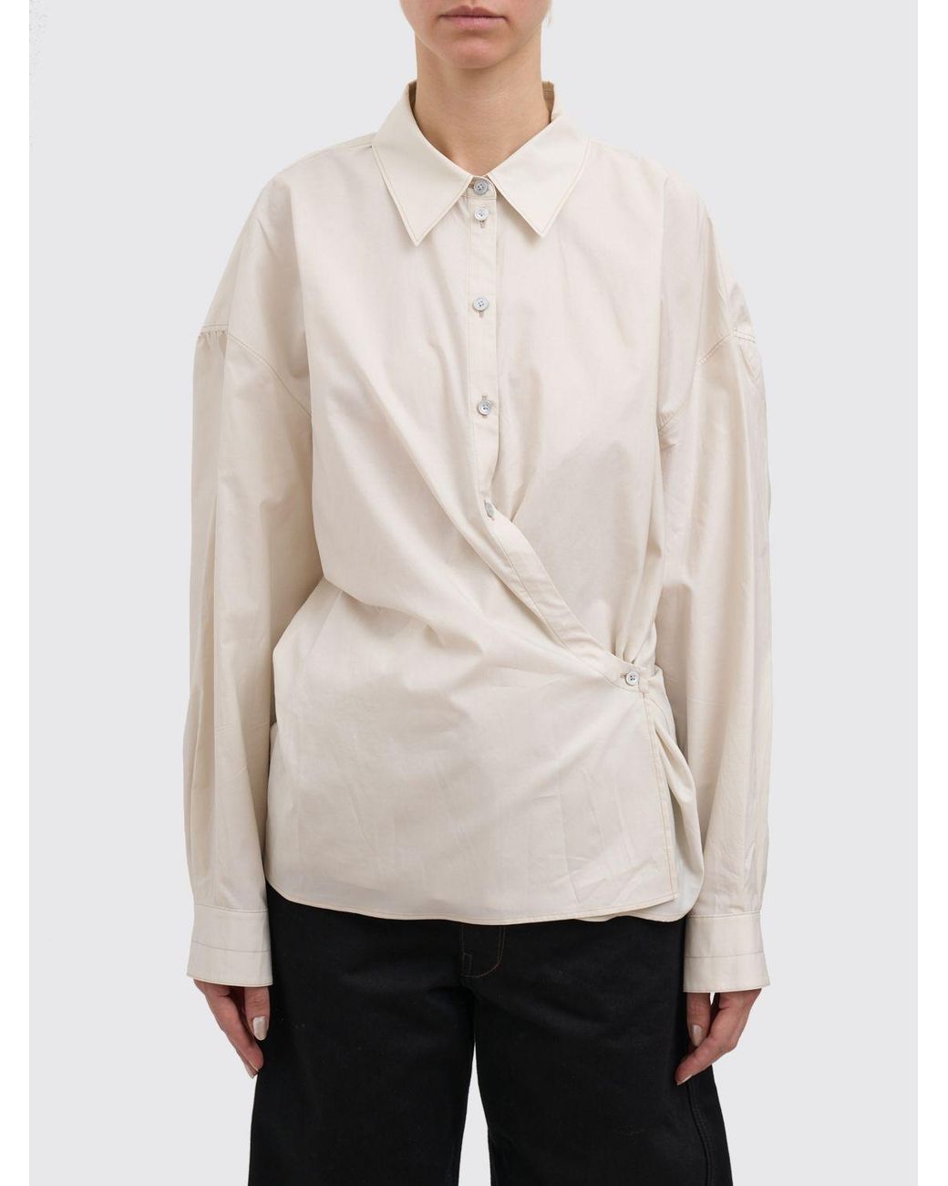 Lemaire Natural Camicia Intrecciata