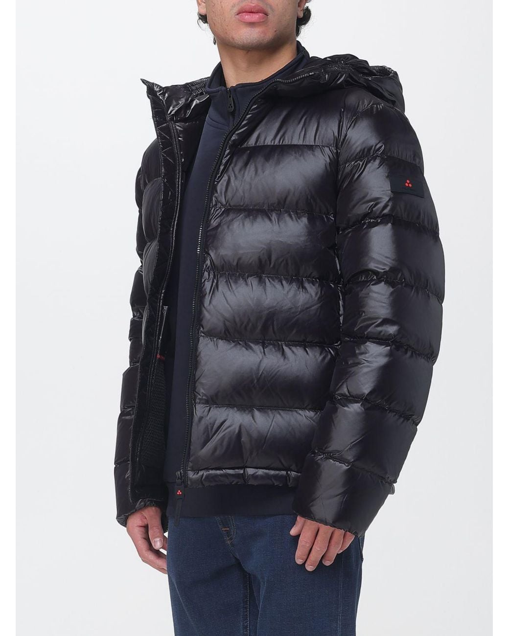 Peuterey Blue Honova Hooded Quilted Down Jacket for men