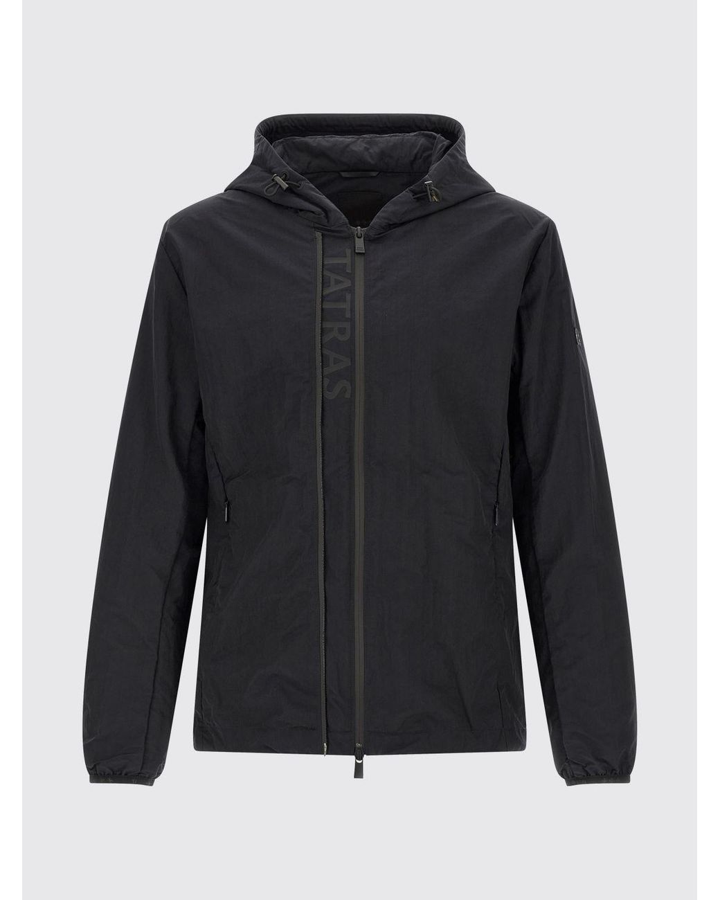 Tatras Blue Nylon Hooded Windbreaker Jacket for men