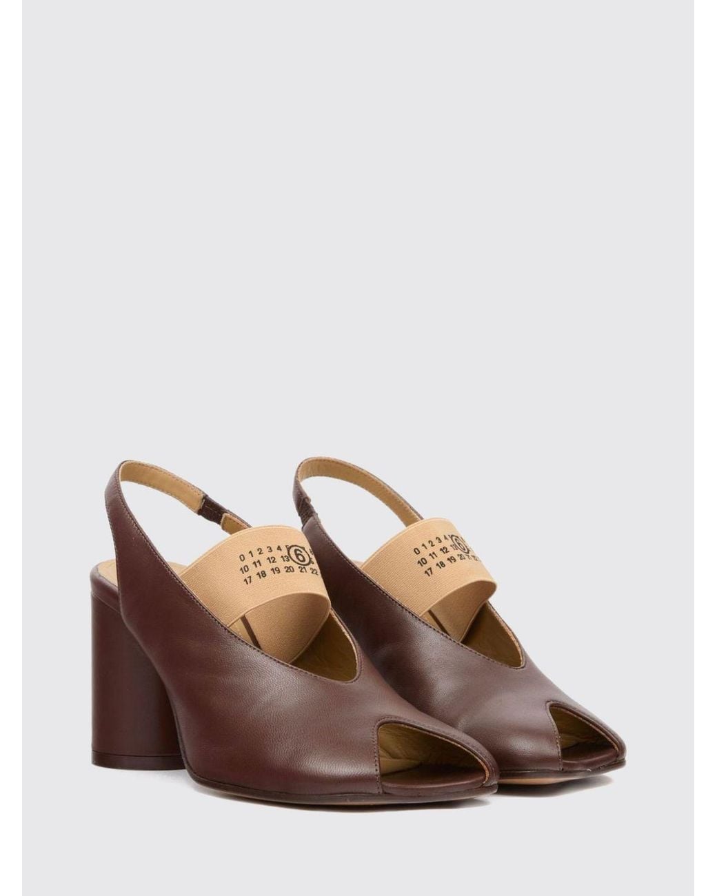 MM6 by Maison Margiela Brown Heeled Sandal