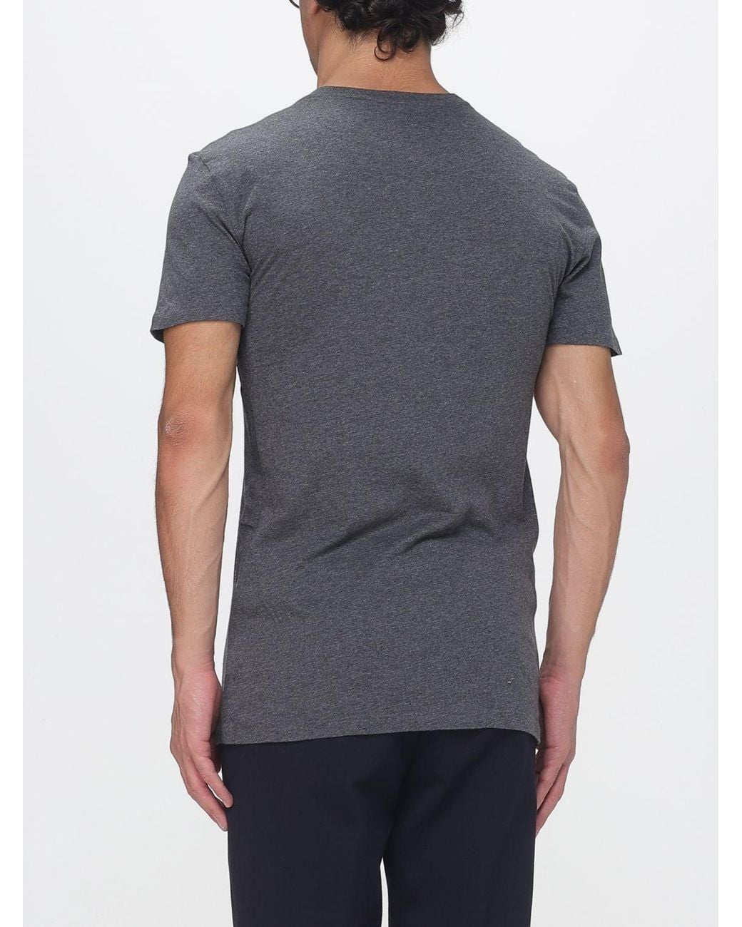 Polo Ralph Lauren Gray Set Of Three Slim-Fit Cotton Crewneck T-Shirts for men