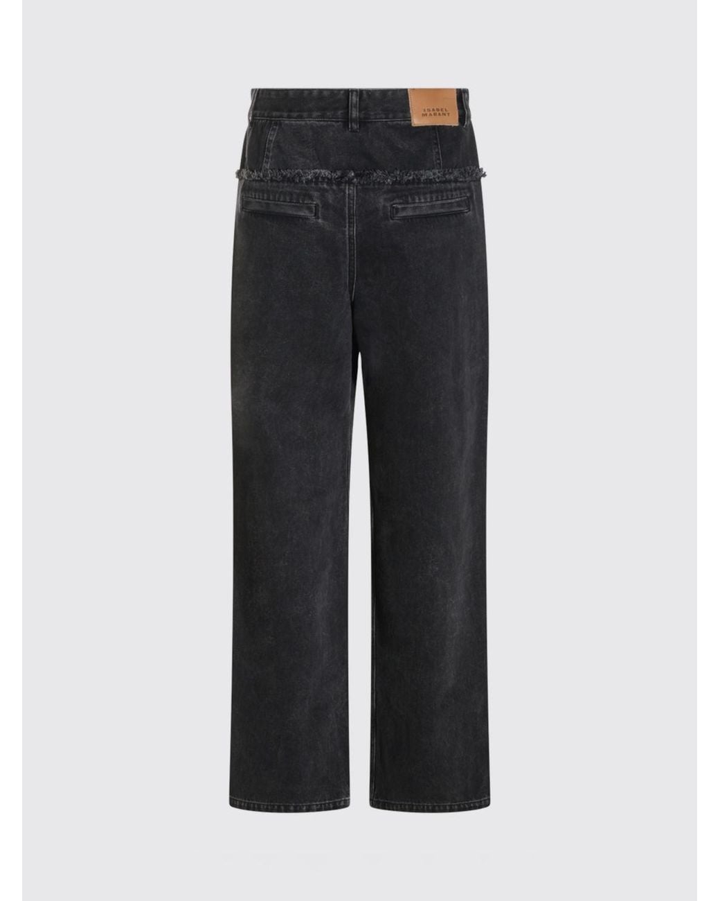 Isabel Marant Blue Iniza High-Waisted Wide-Leg Denim Jeans
