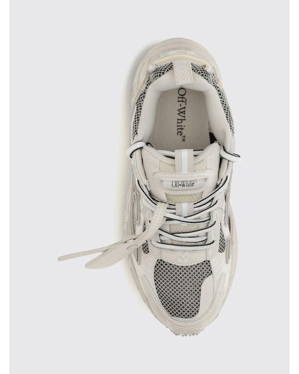 Off-White c/o Virgil Abloh White Be Right Back Worn Out Sneakers With Distressed Effect And Serrated Sole
