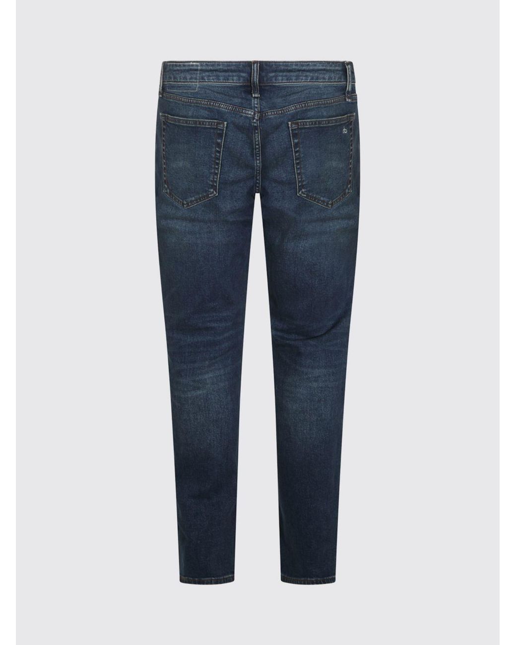 Rag & Bone Blue 5-Pocket Straight-Leg Jeans for men