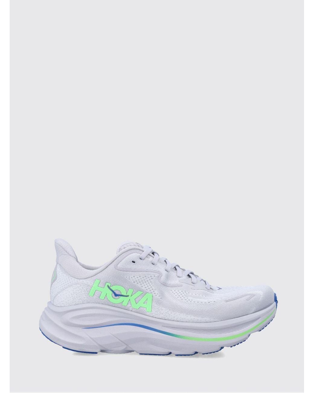 Hoka One One White Running Clifton Technical Mesh Sneakers for men