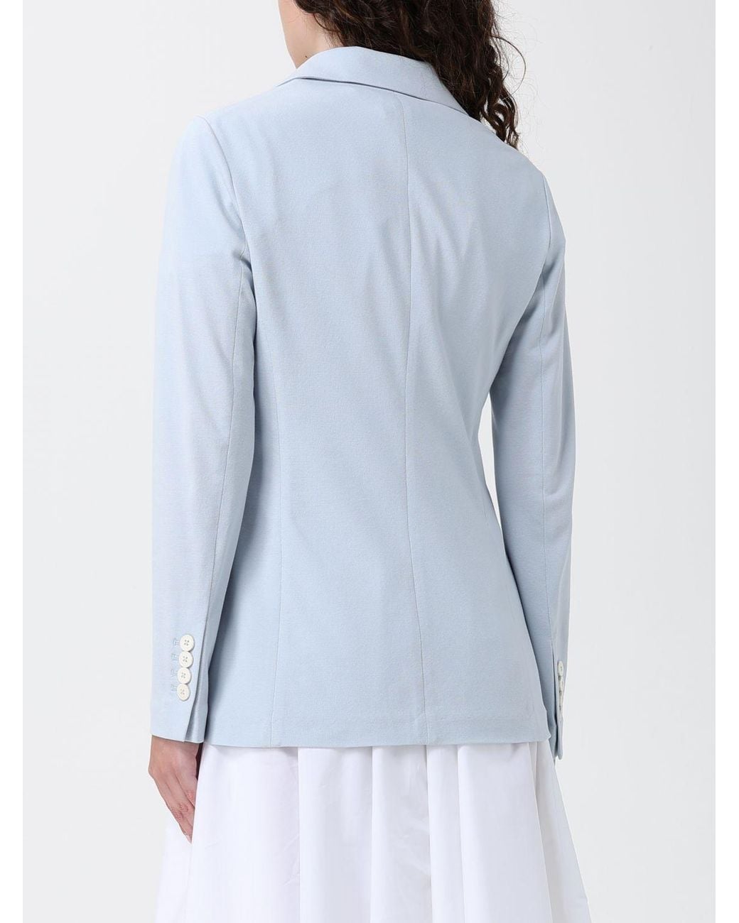 Circolo 1901 Blue Cotton Single Breasted Blazer
