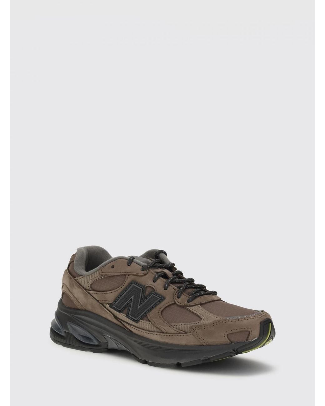 New Balance Brown 2010 Nubuck And Ripstop Nylon Sneakers for men