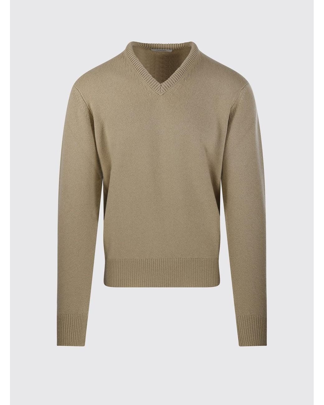 Lemaire Natural V-Neck Jumper for men