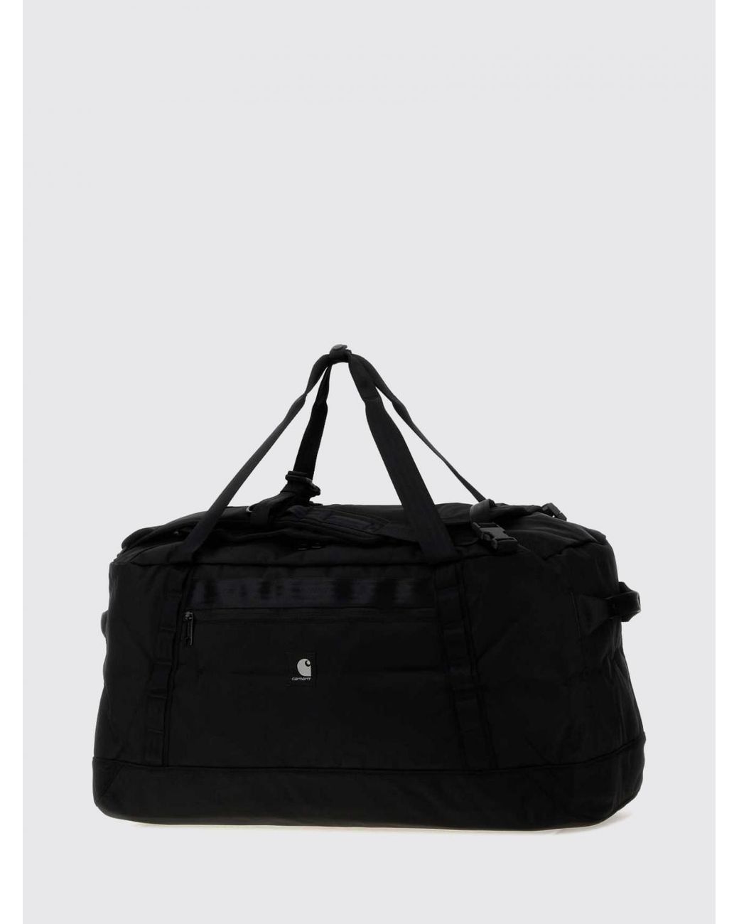 Carhartt Black Richmond Nylon Travel Duffel Bag With Adjustable Straps for men