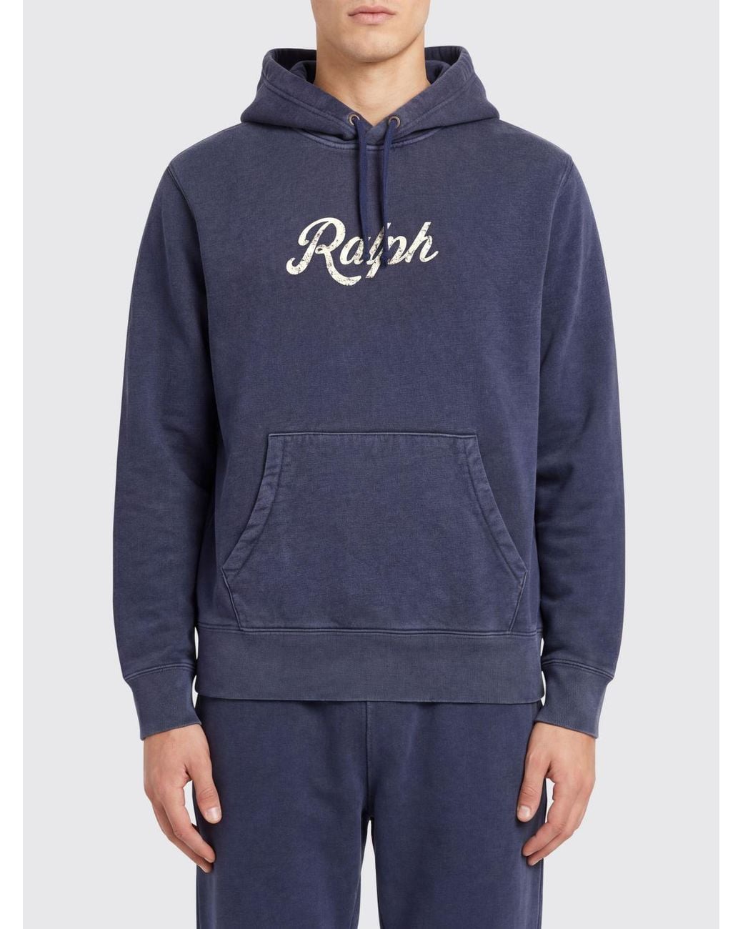 Polo Ralph Lauren Blue Cotton Blend Hoodie for men