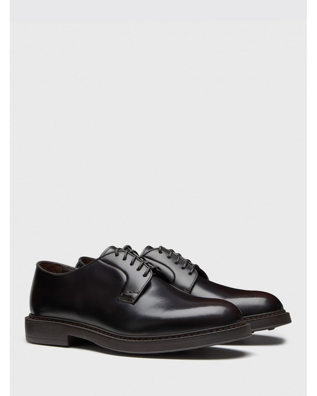 Doucal's Derby-Schuhe Aus Gebürstetem Leder in Black für Herren