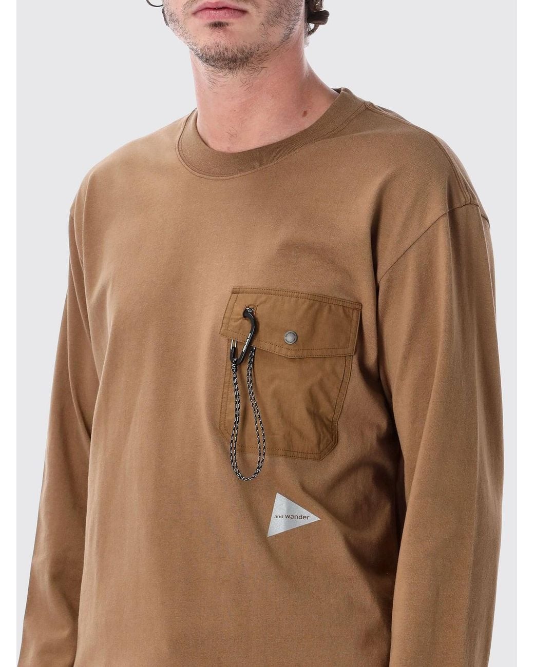 And Wander Natural T-Shirt for men