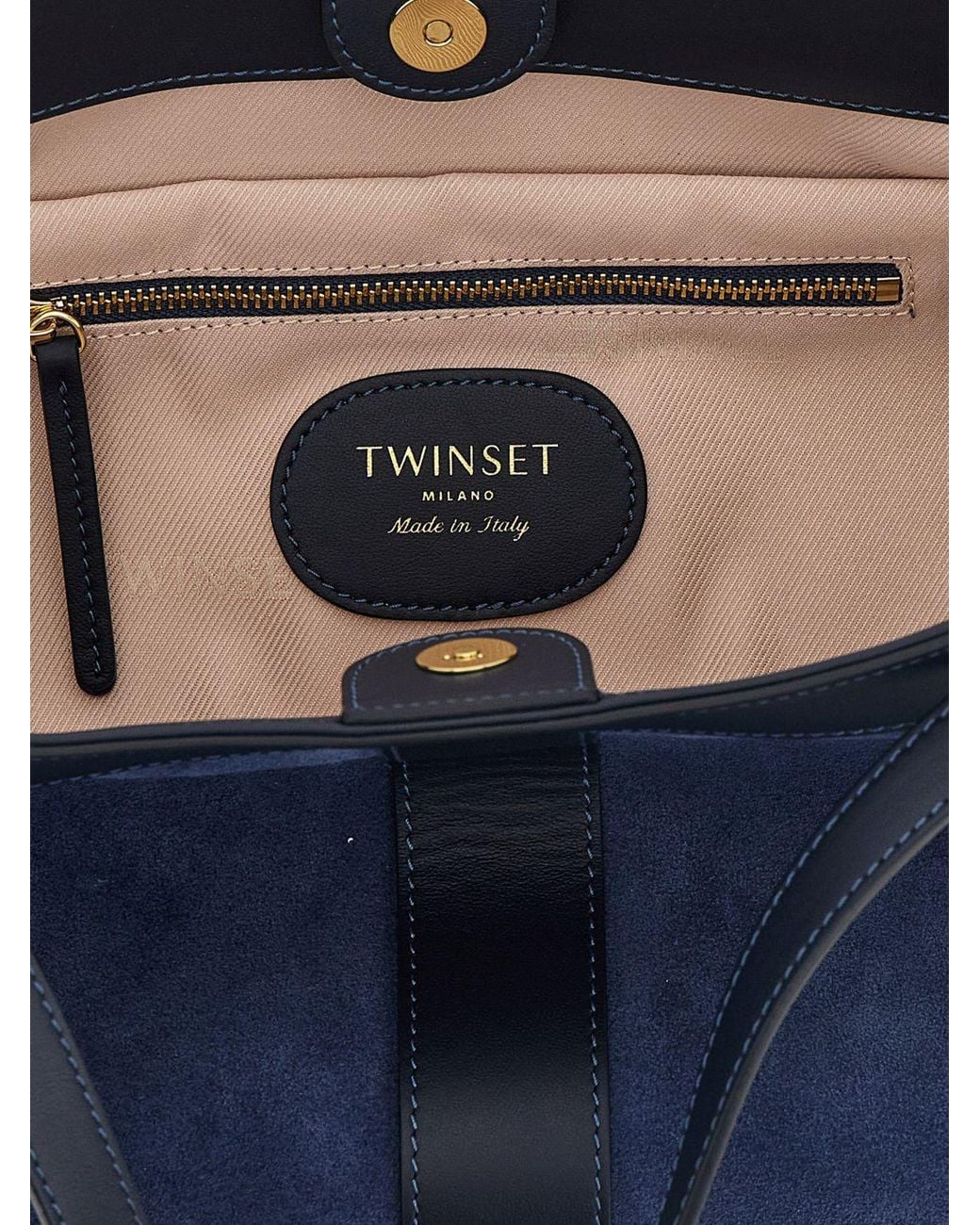 Twinset Blue Suede Bag
