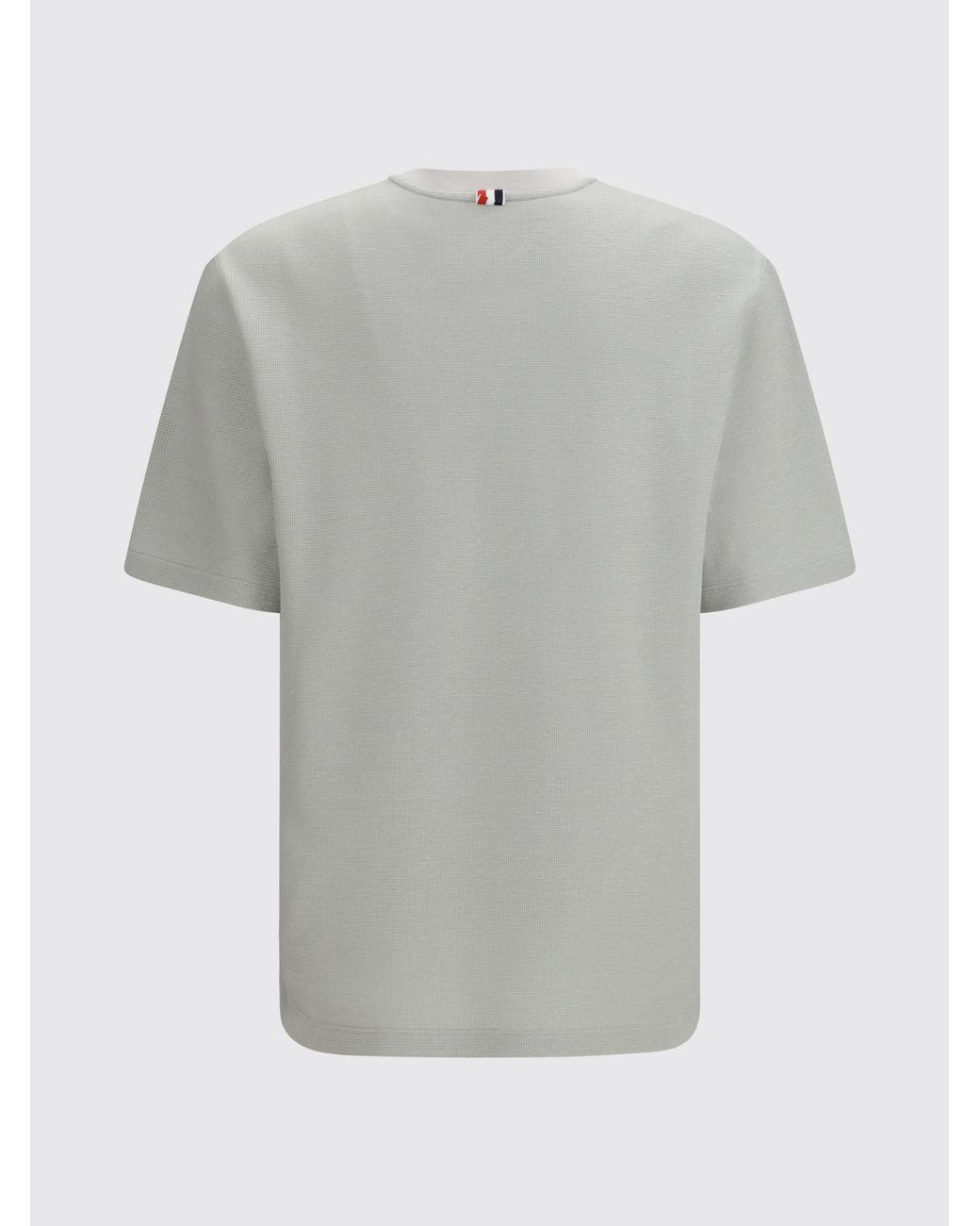 Thom Browne Gray Cotton Blend T-Shirt for men