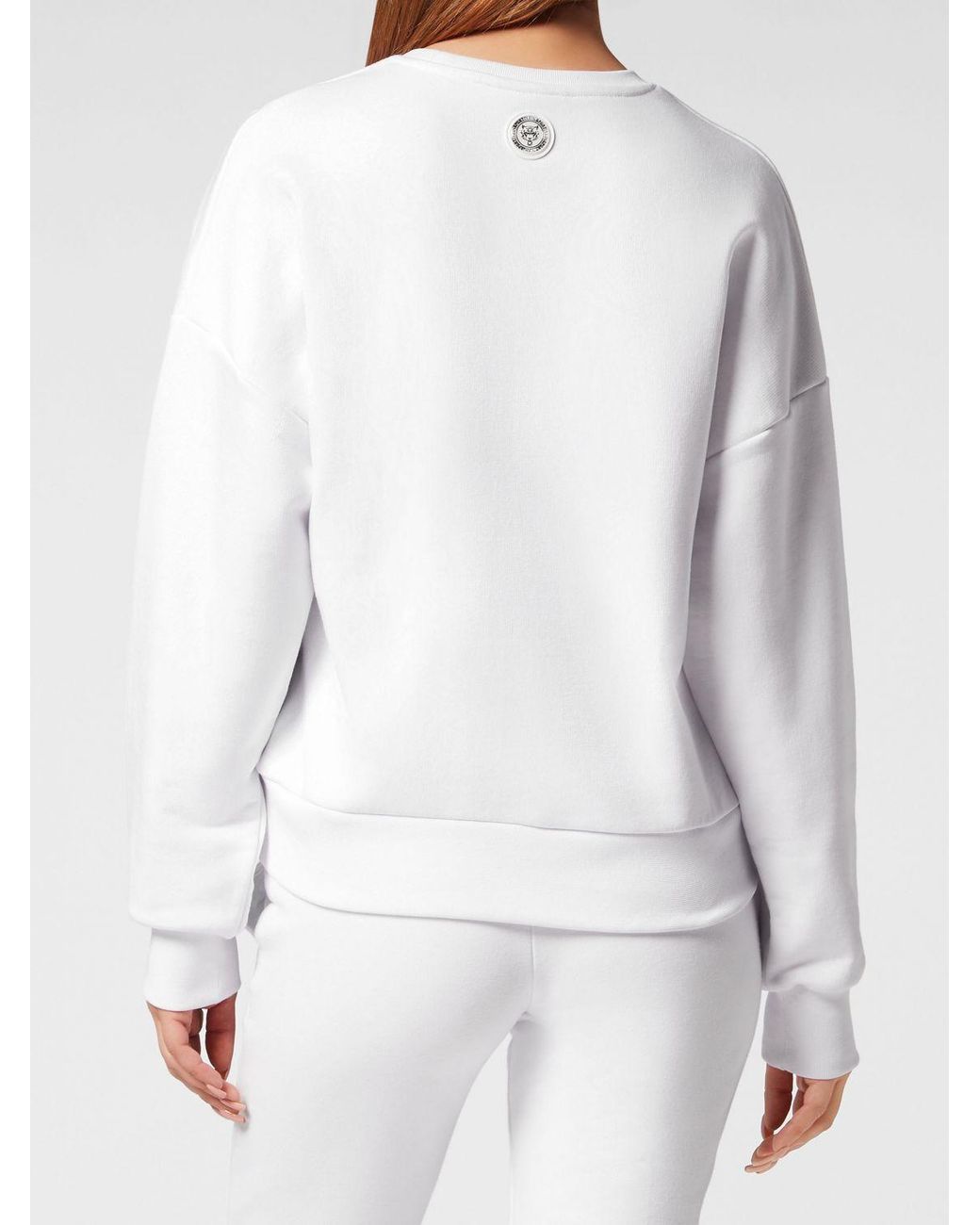 Philipp Plein Gray Crewneck Jumper