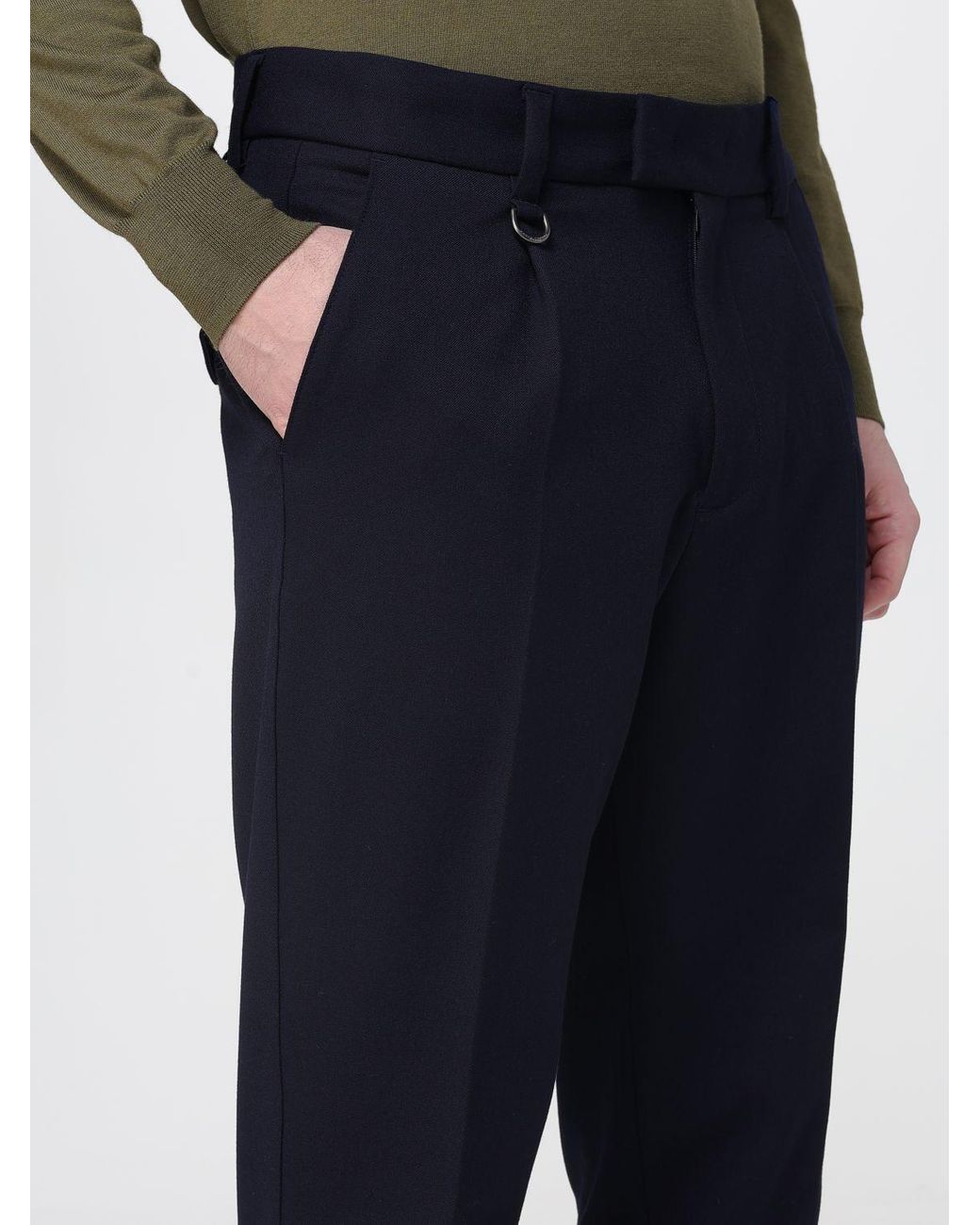 Paolo Pecora Blue Trousers for men