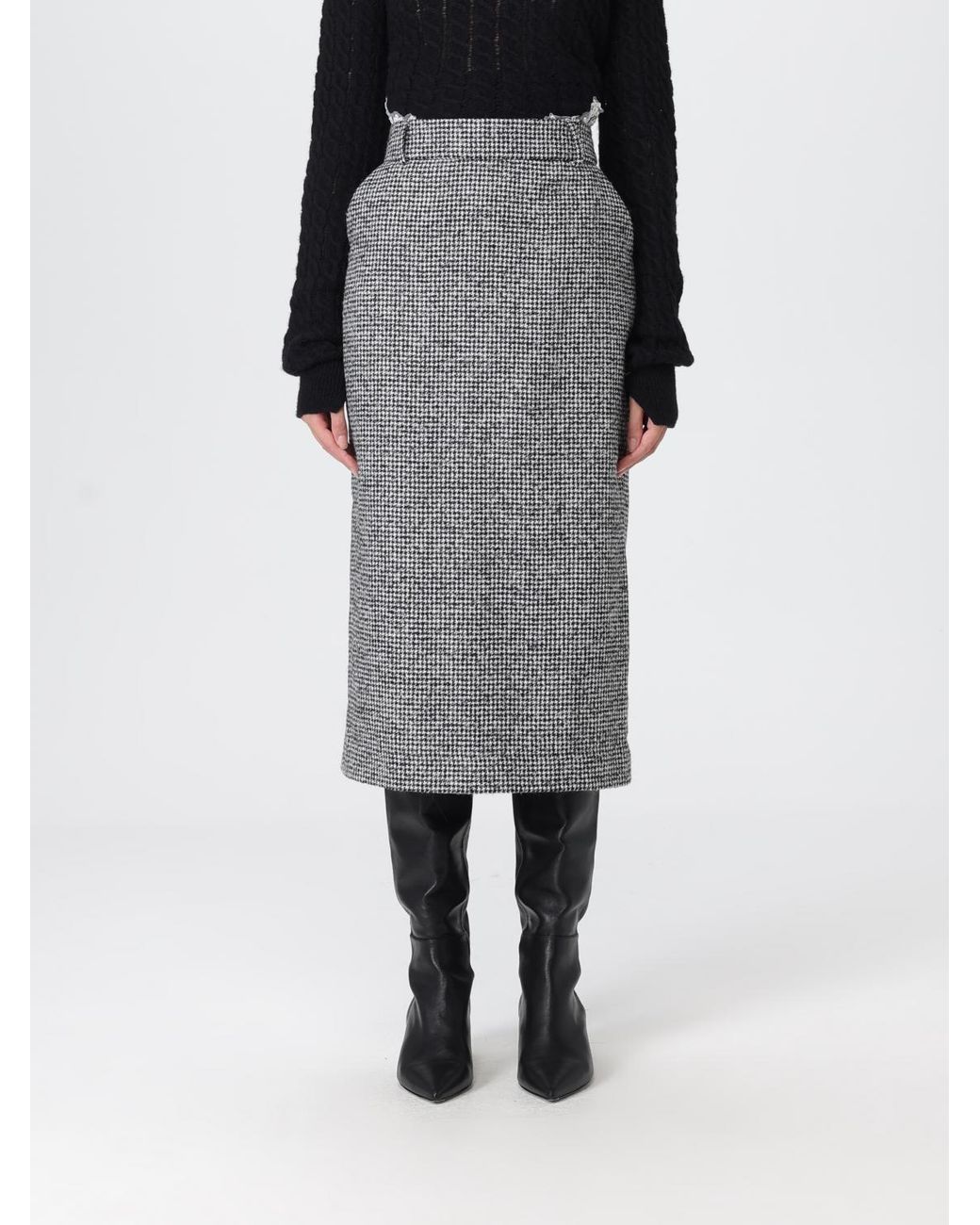 Ermanno Scervino Gray Skirt