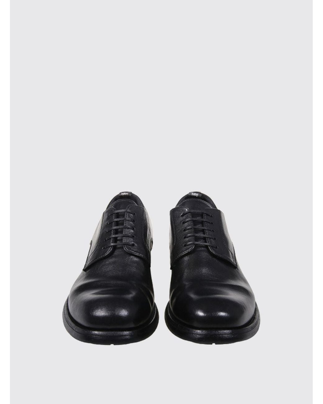 Officine Creative Black Brogue Shoes for men