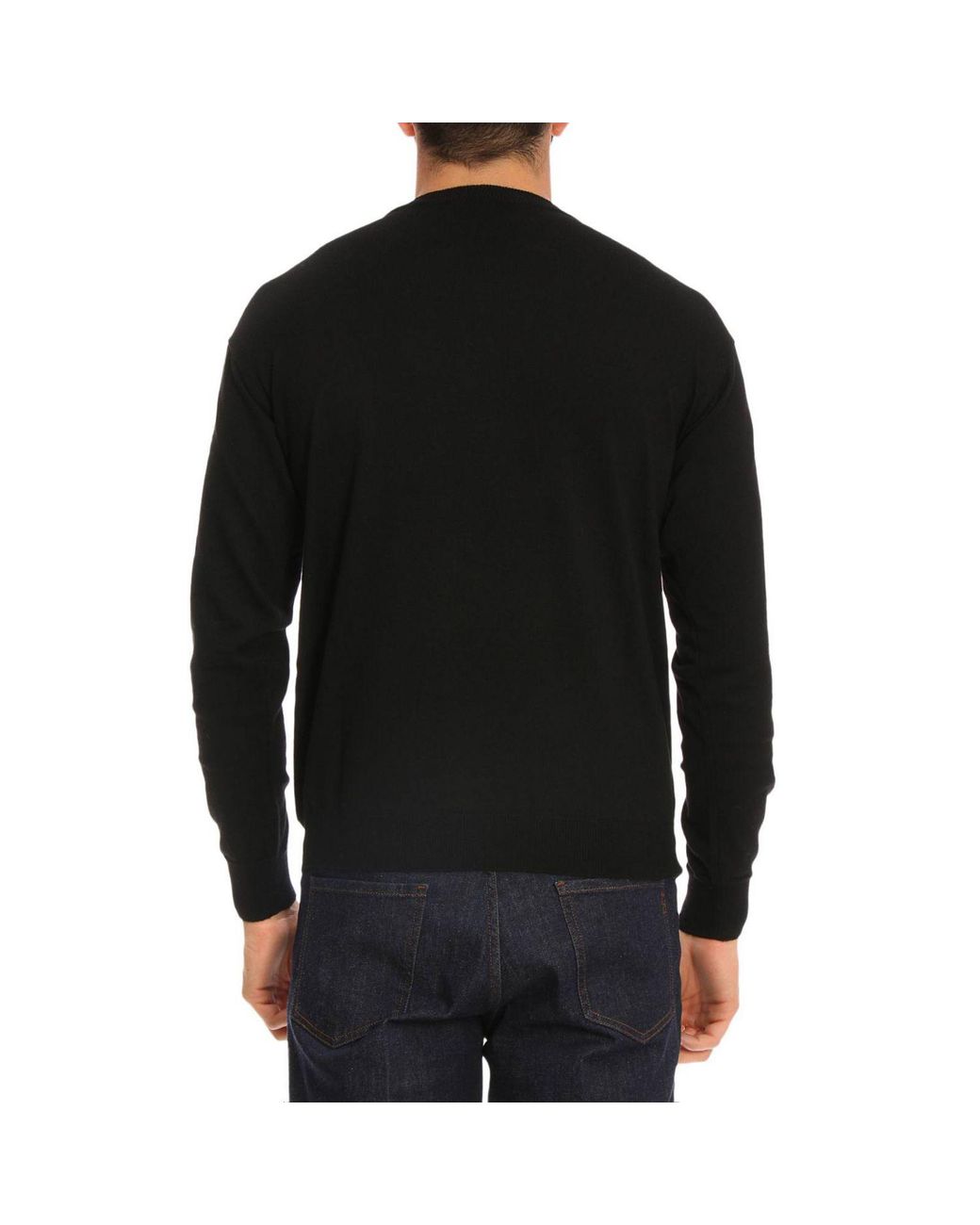 Moschino Couture Wool Sweater Men in Black for Men | Lyst