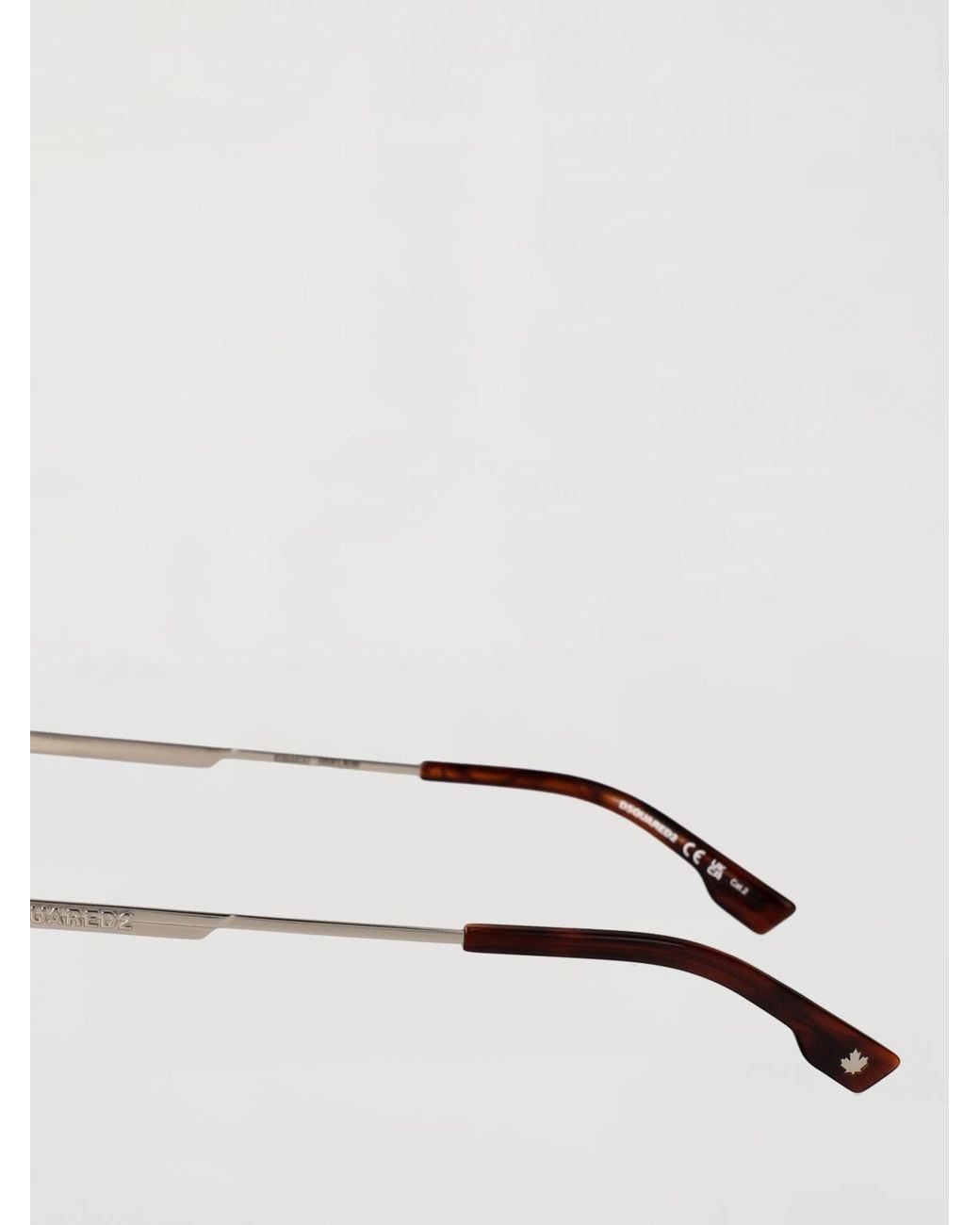 DSquared² Gray Metal Aviator Sunglasses With Double Bridge And Gradient Lenses for men