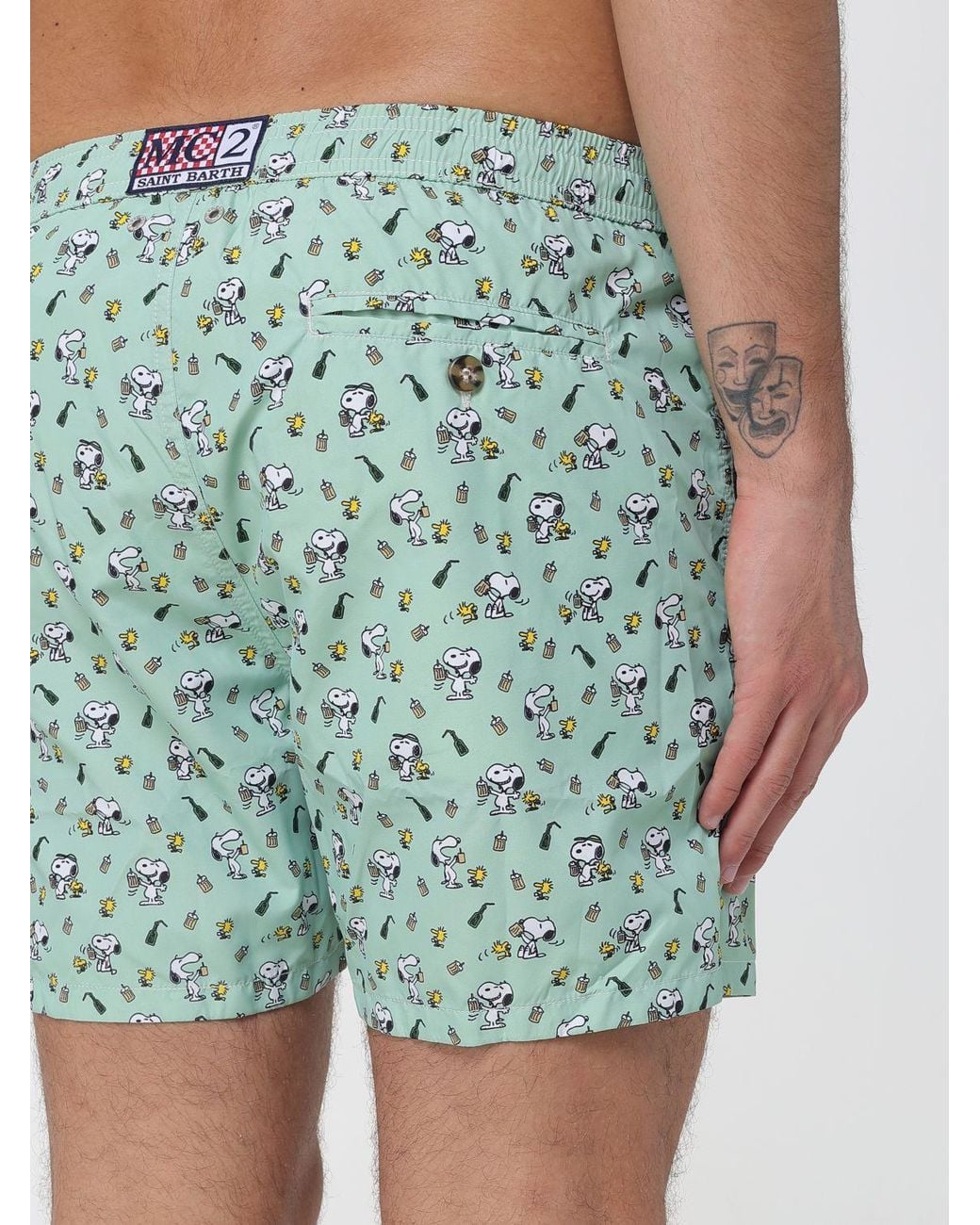 Mc2 Saint Barth Green Swimsuit for men