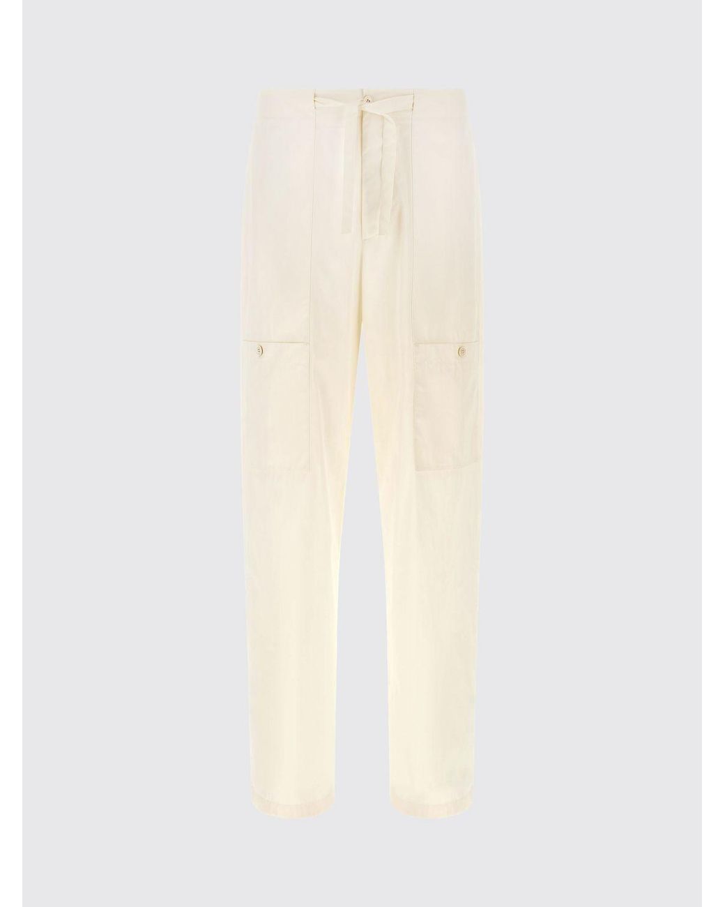 Jil Sander Natural Cotton Cargo Trousers for men