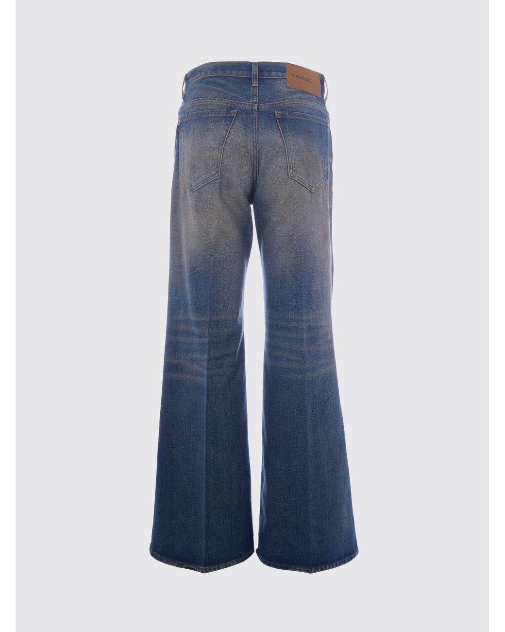 Haikure Blue Clara Mid-Rise Flared Jeans