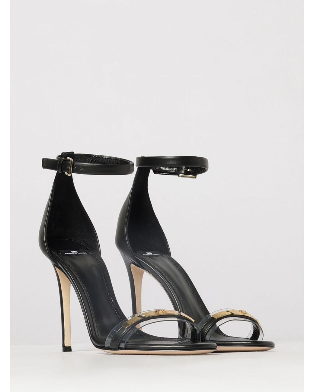 Elisabetta Franchi White Leather Sandals