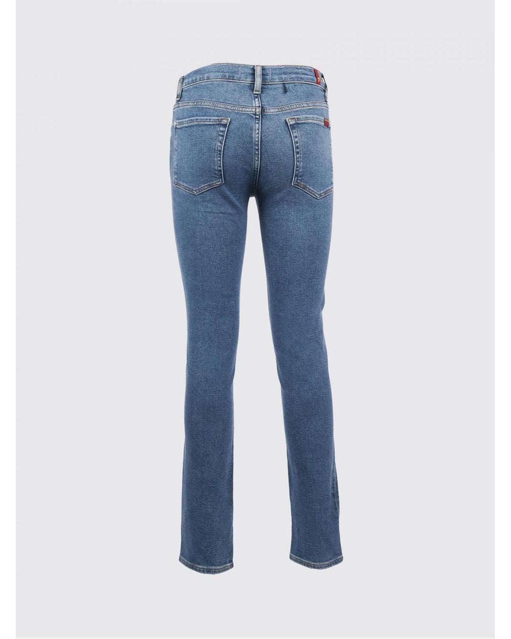 7 For All Mankind Blue Roxanne Slim Fit Denim Jeans