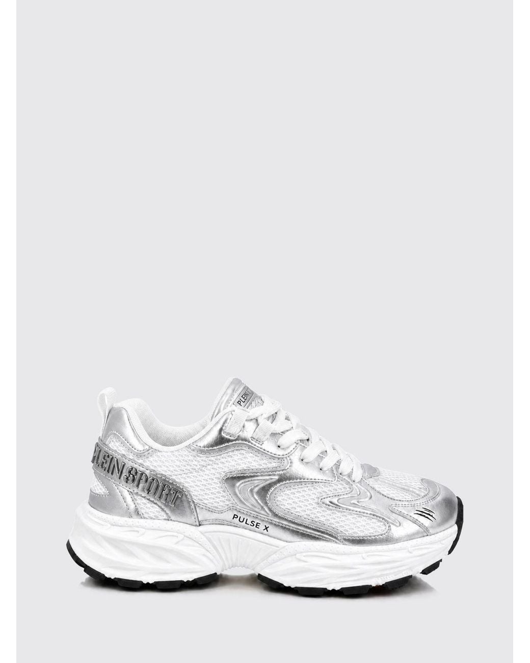 Philipp Plein White Runner Pulse X Metallic for men