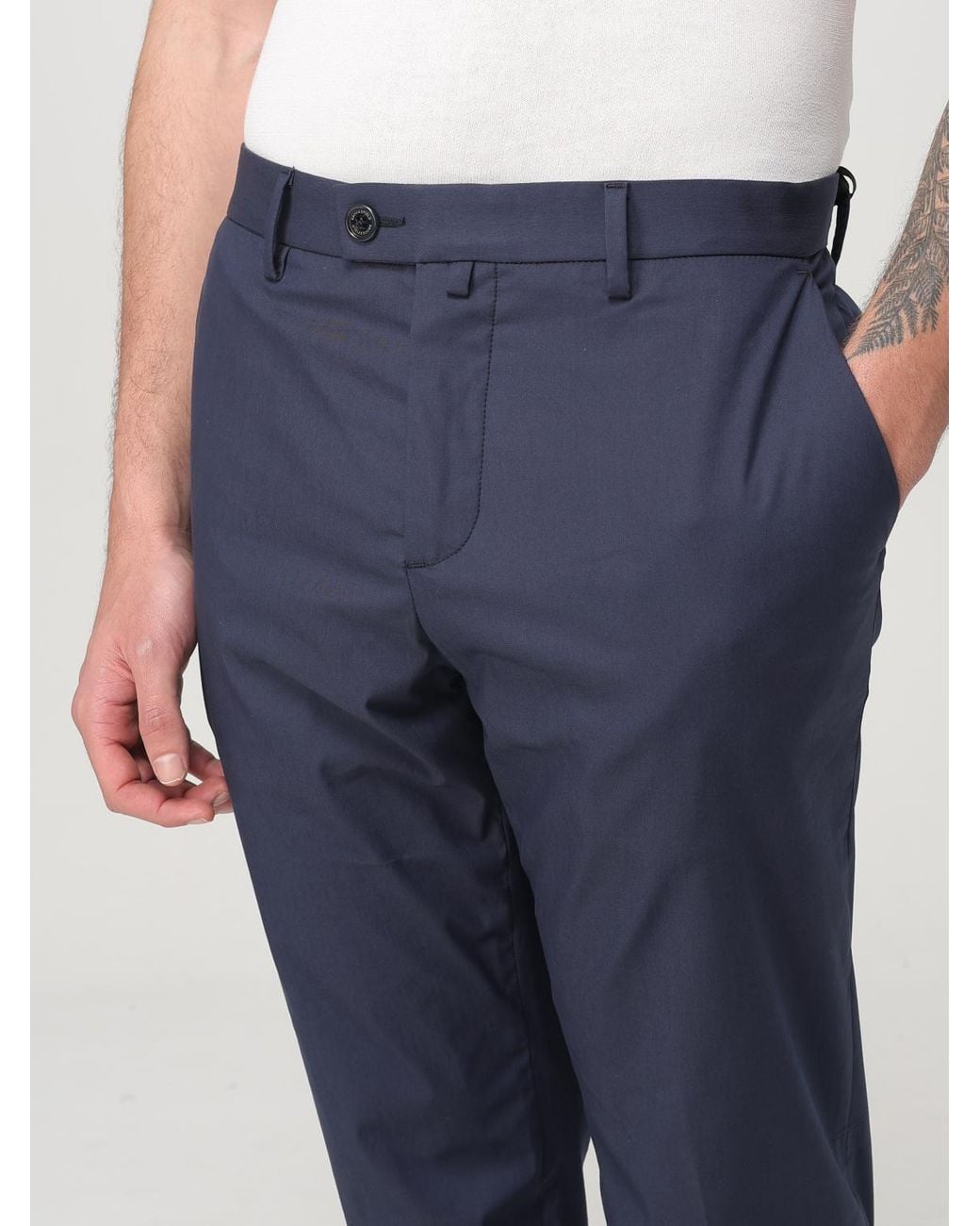 Brooksfield Blue Trousers for men
