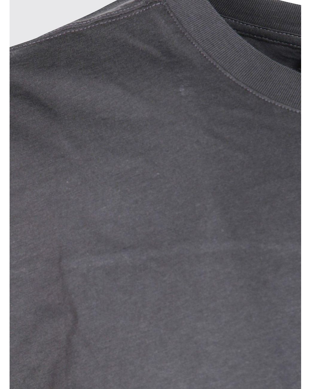 Thom Krom Gray Crewneck Short-Sleeve T-Shirt for men