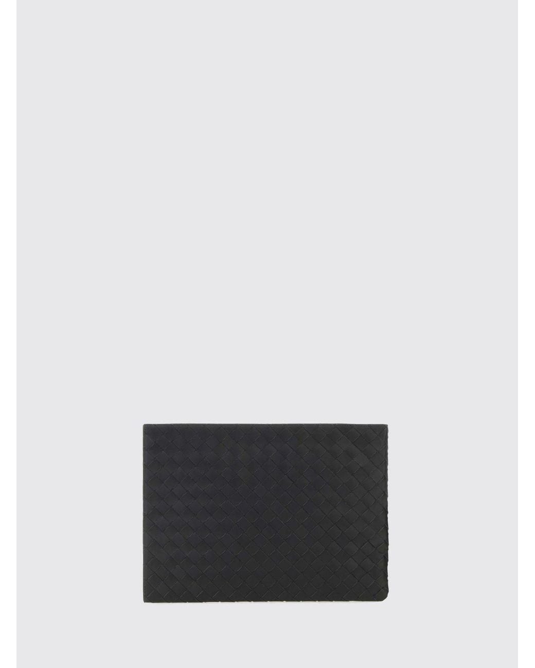 Bottega Veneta White Intrecciato Weave Calfskin Leather Document Holder for men