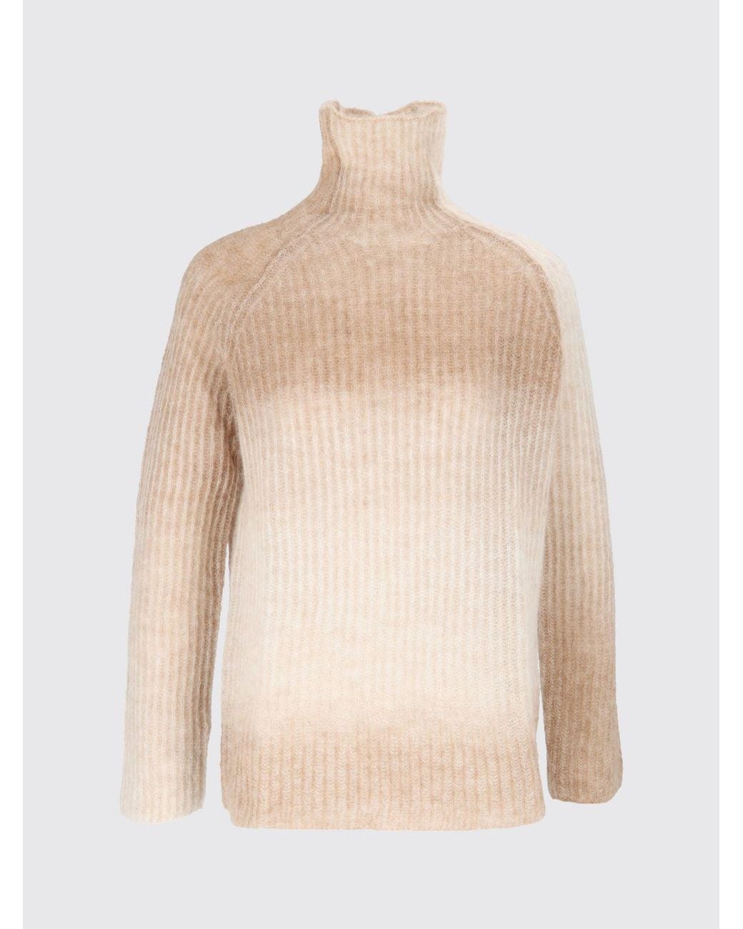 Kangra Natural Slim Fit Alpaca And Nylon Turtleneck Jumper With Abstract Pattern