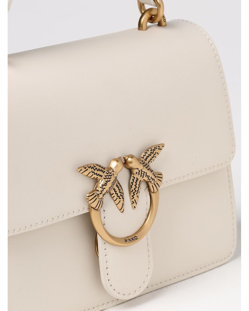 Pinko Natural Mini Love Bag One Leather Bag
